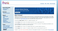 Desktop Screenshot of amanda.org